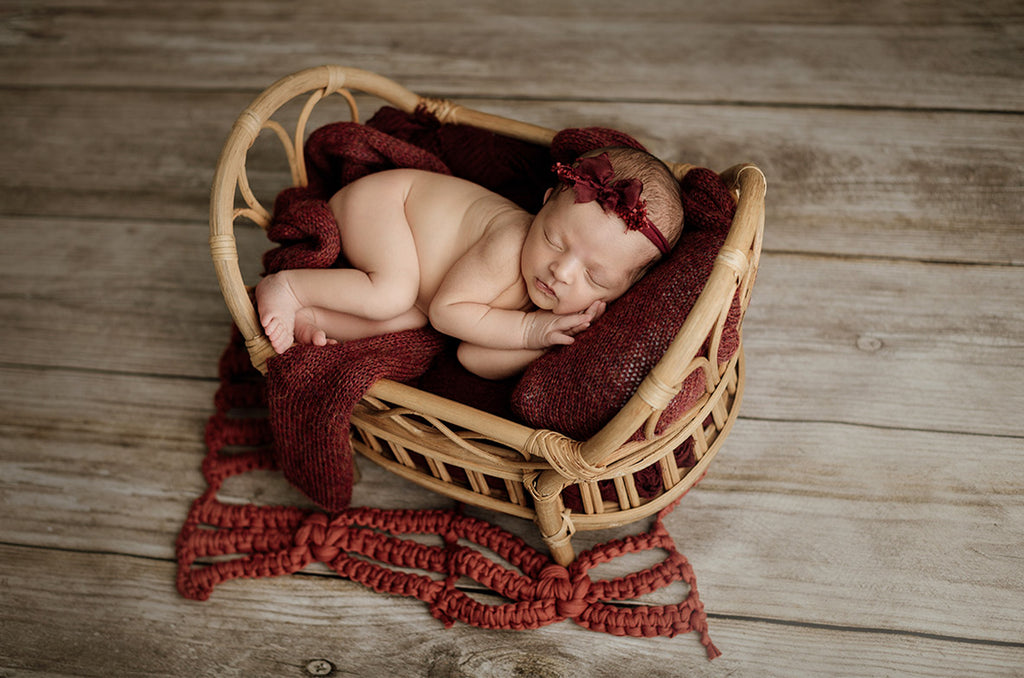 Rustic Rattan Bed - Model 1
