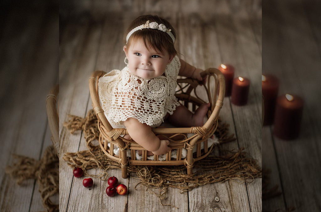 Rustic Rattan Bed - Model 1