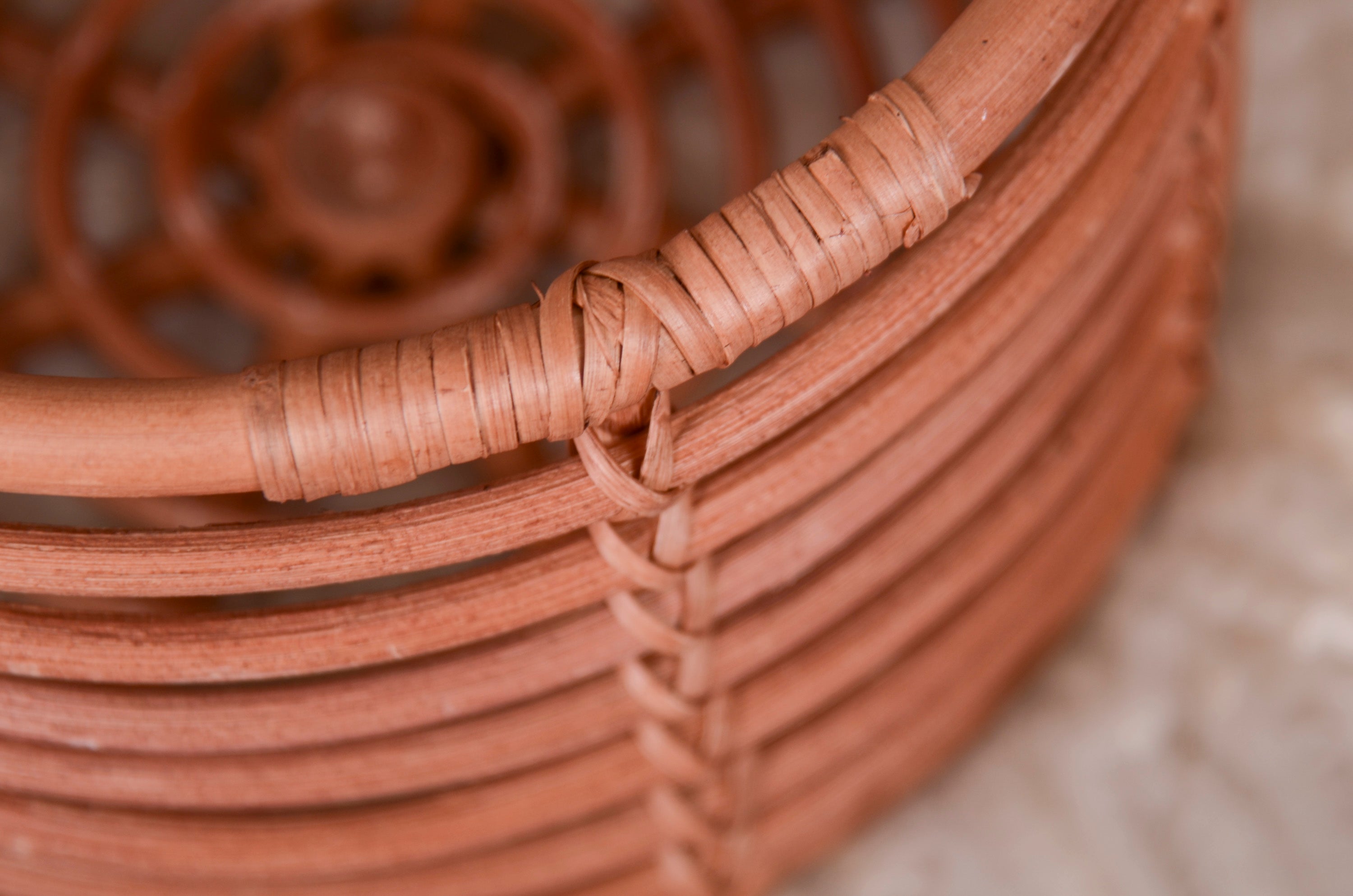 Rustic Rattan Bed - Model 3, Newborn Photography Prop, orders Wooden Bowl - Ready to Ship