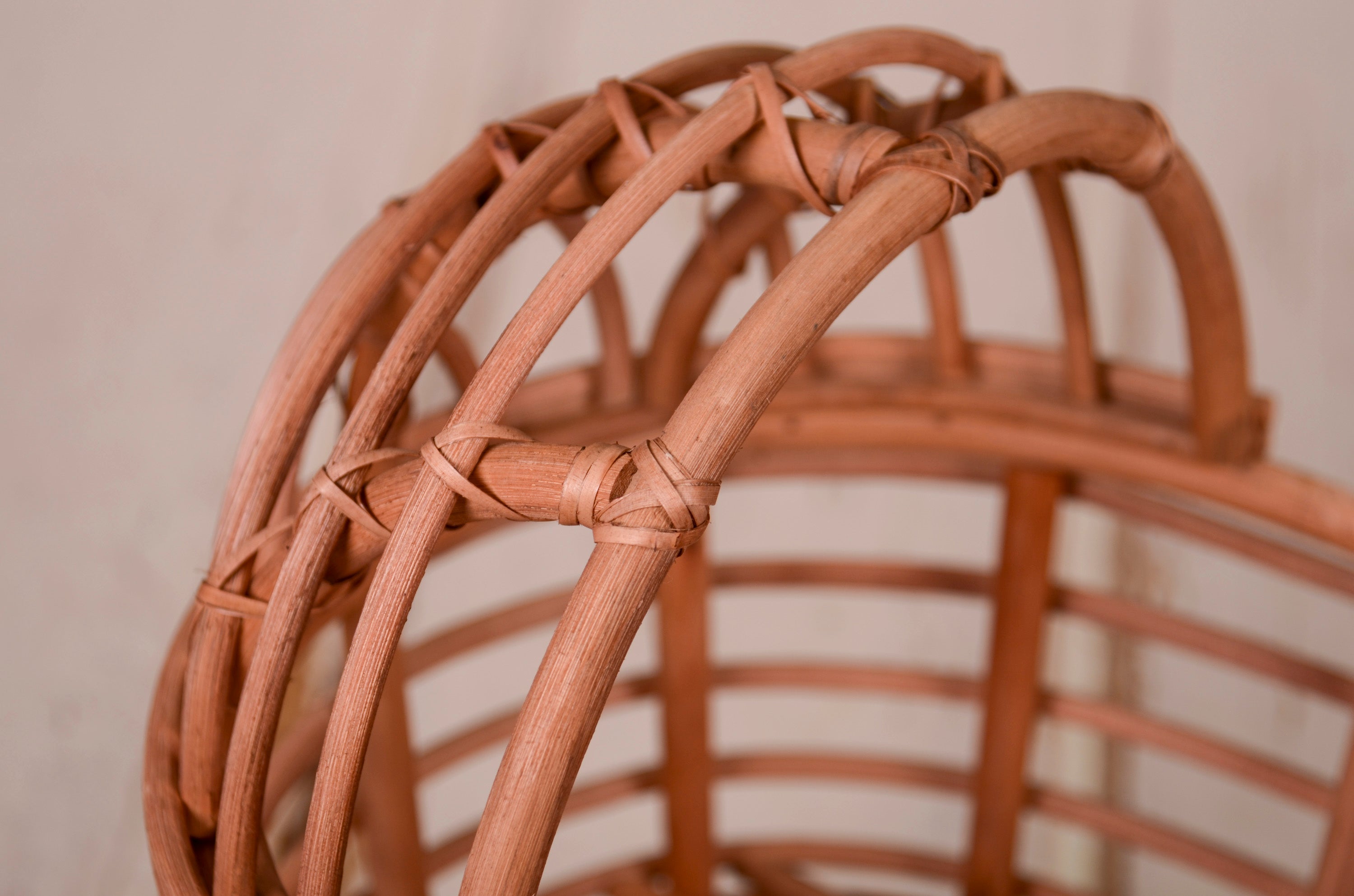 LullabyLuxe Rattan Bassinet - Chestnut Finish