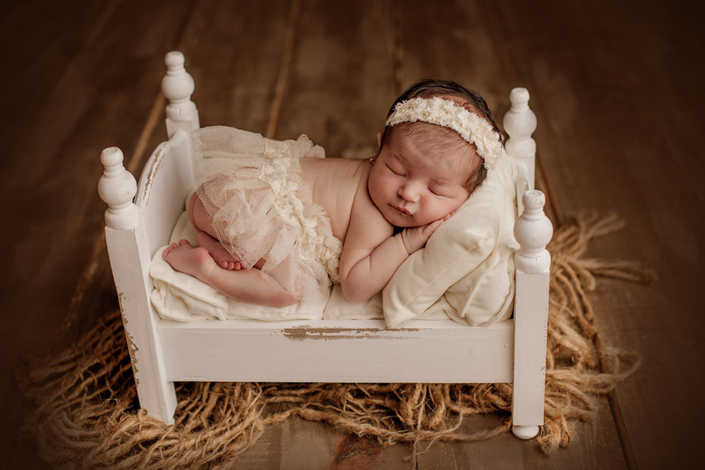 Elysian Rustic Bed - White (AS IS ITEM)