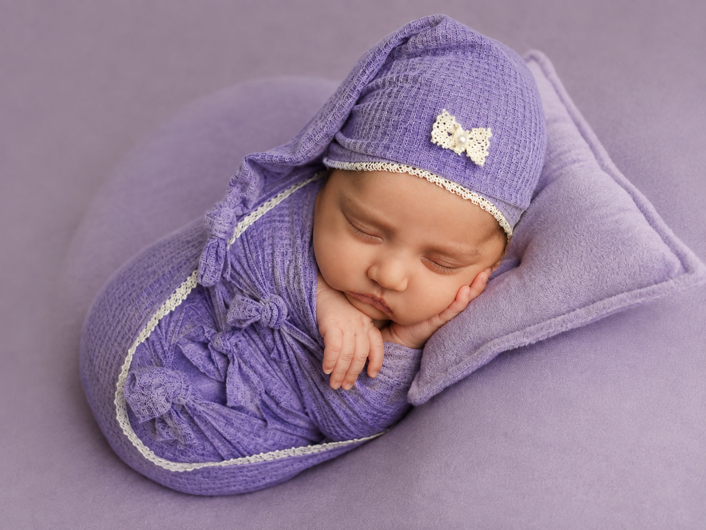 Swaddle Sack Set - Perforated - Dusty Lavender