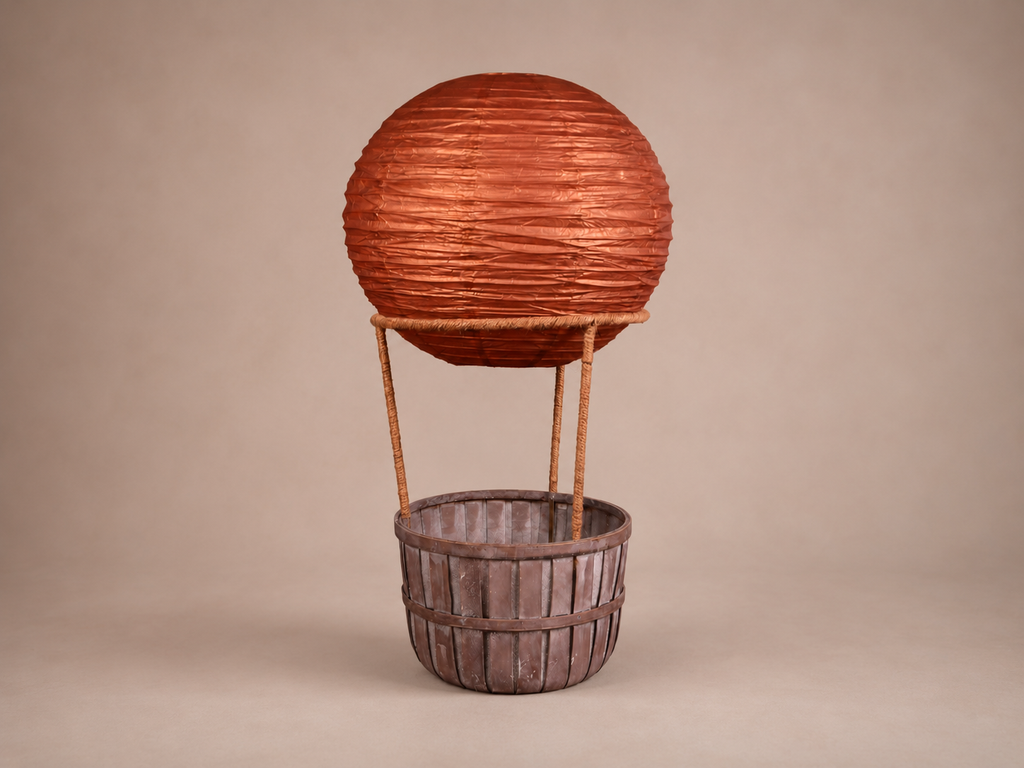 Hot Air Balloon Basket AND Brown Balloon