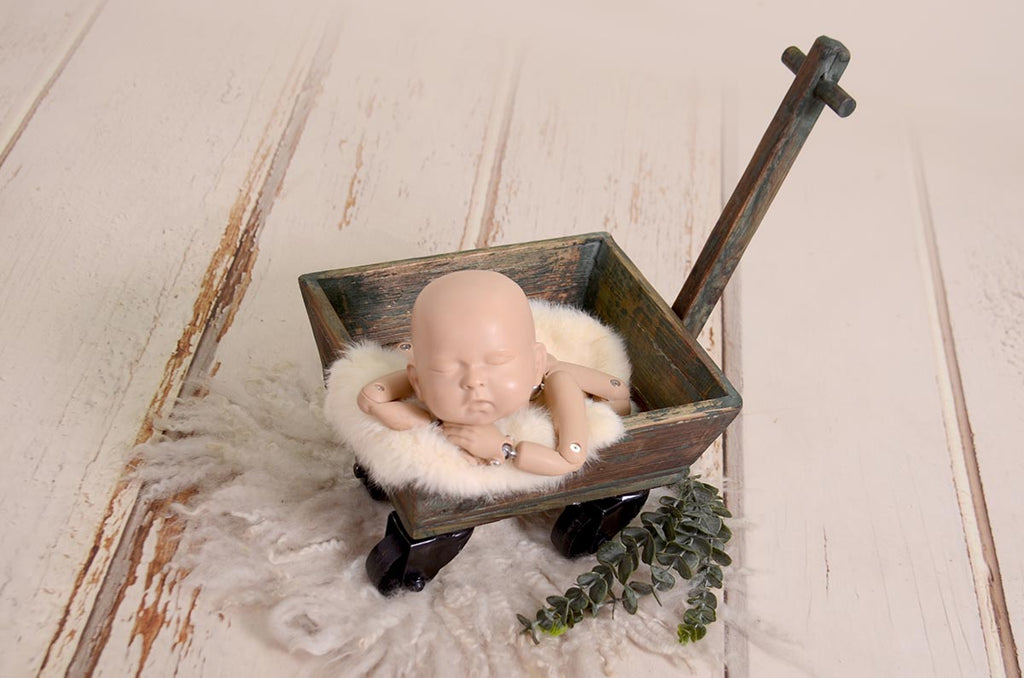 Rustic Wagon Cart - Brown