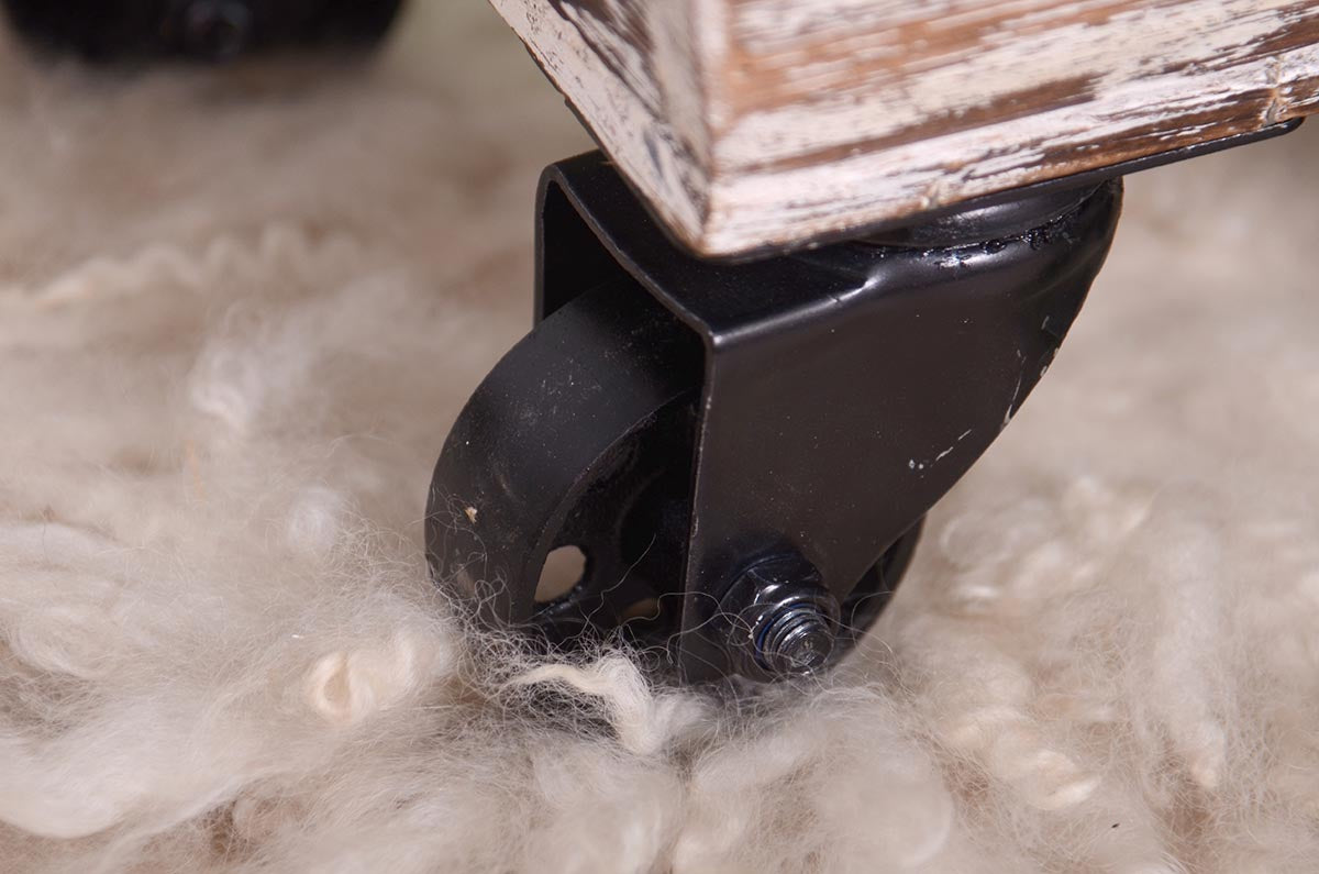 Rustic Wagon Cart - White