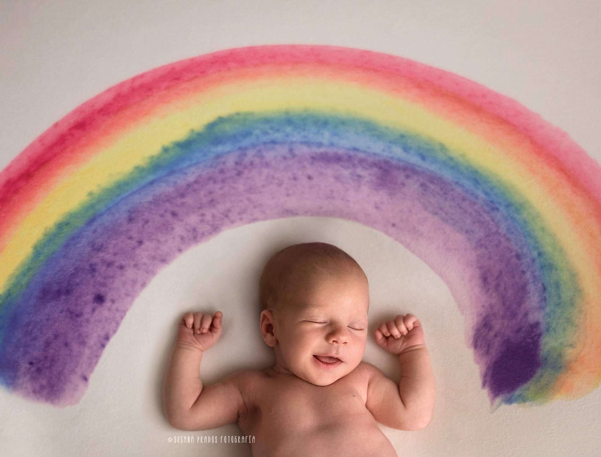 Printed Fabric - Rainbow