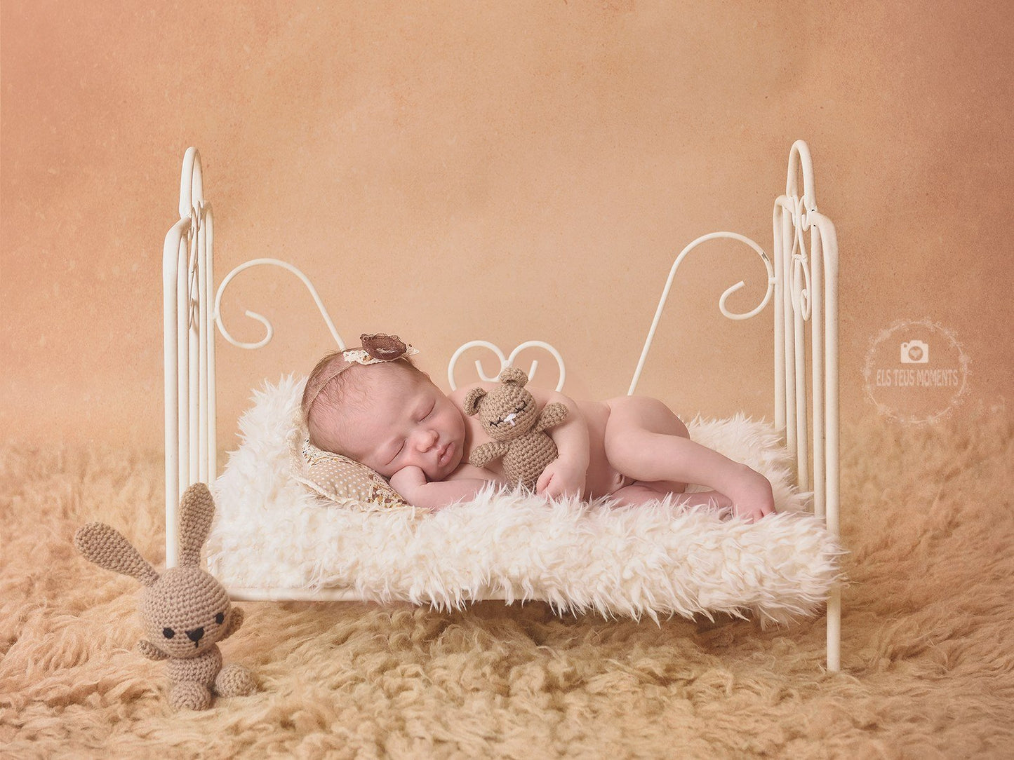 Vintage Bed - White Model 1-Newborn Photography Props