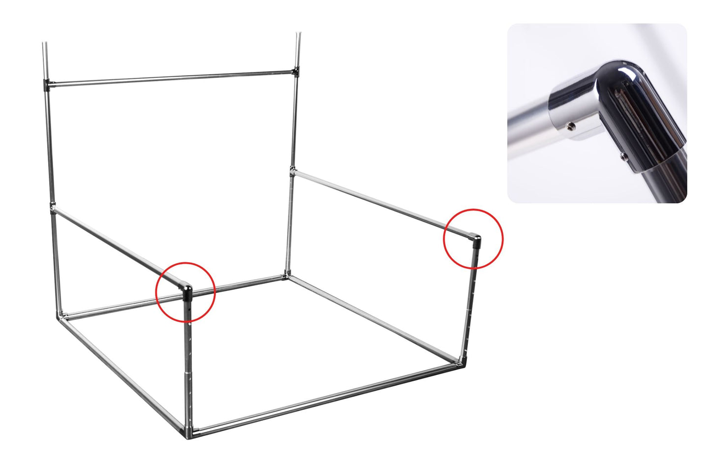 Replacement L-Connector for Square Backdrop Stand