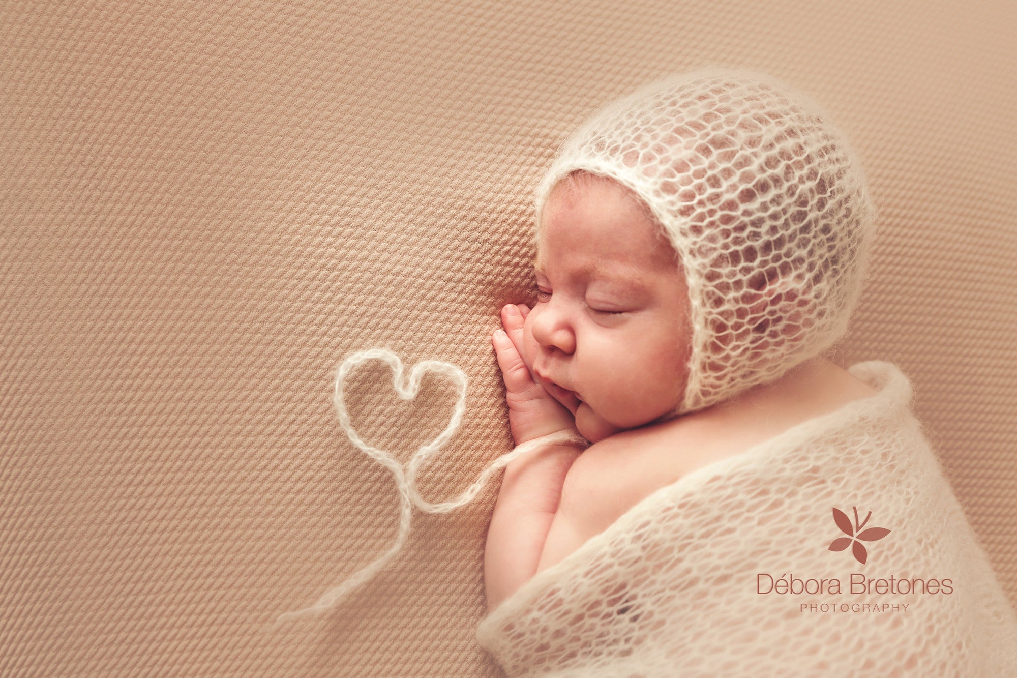 SET Mohair Knit Baby Wrap and Bonnet - Milk White-Newborn Photography Props