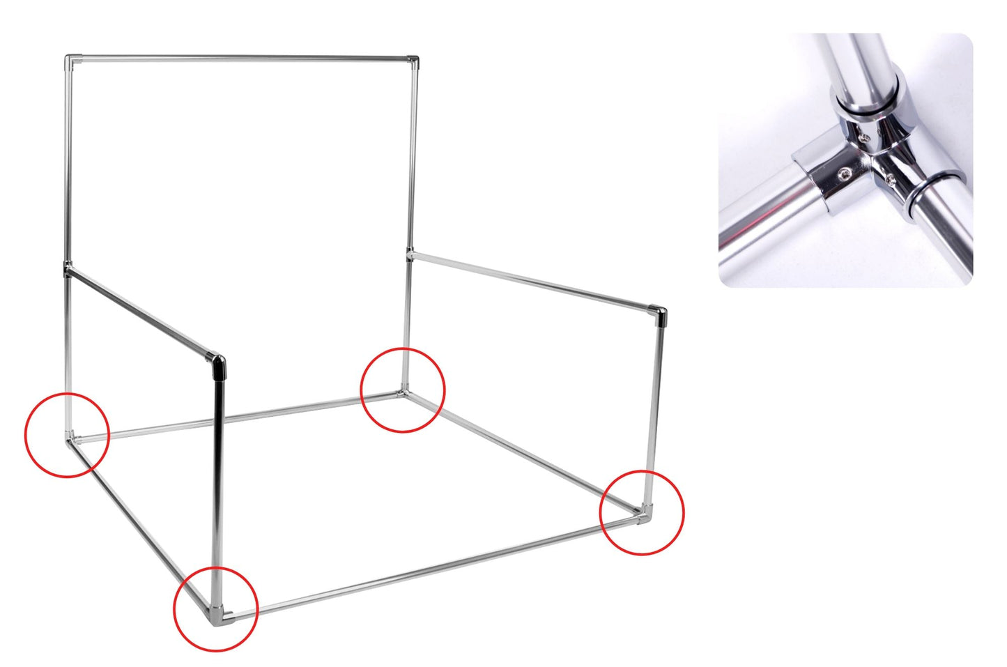 Replacement 3-Axis Connector for Square Backdrop Stand