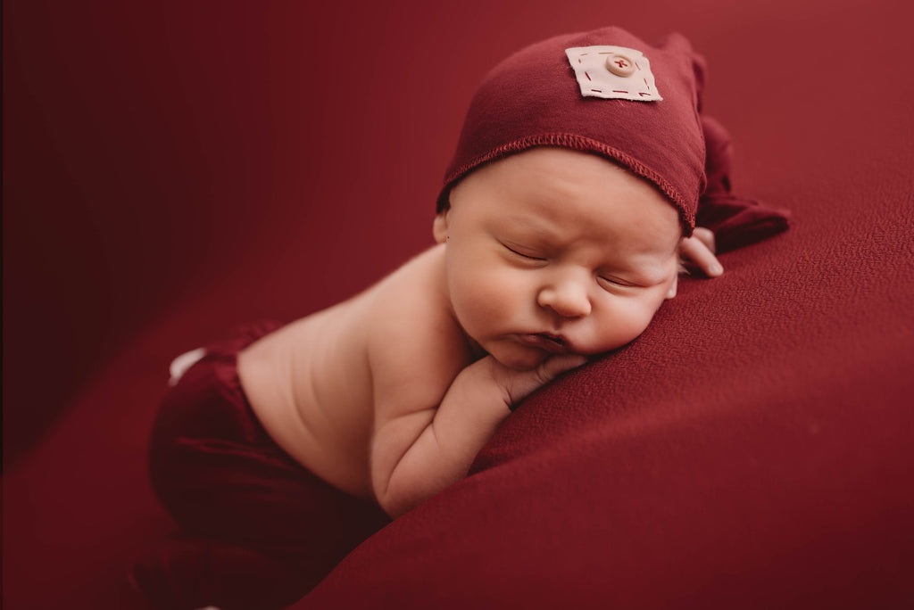 SET Basic Boy with Patch - Burgundy