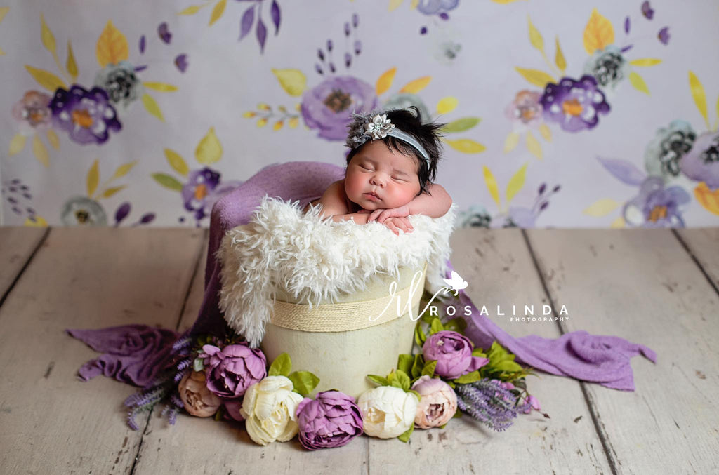 Rustic Bucket - 12in - White