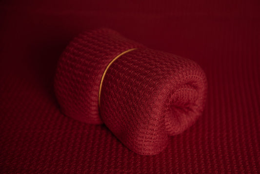 Bean Bag Fabric - Perforated - Red