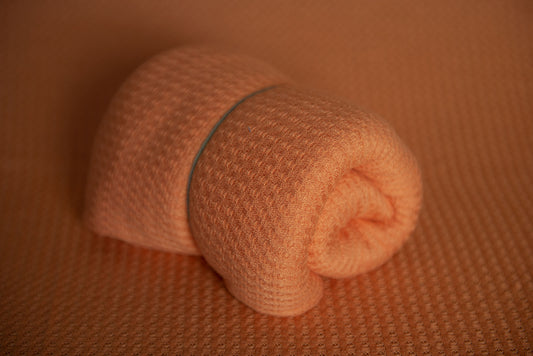 Bean Bag Fabric - Perforated - Tangerine
