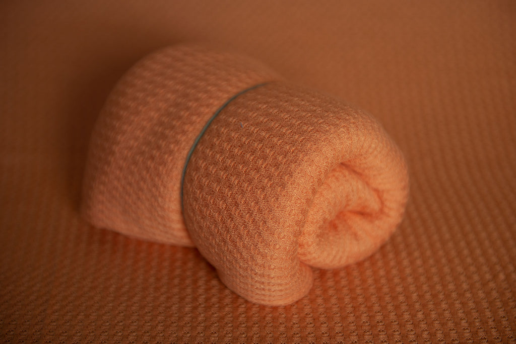 Bean Bag Fabric - Perforated - Tangerine