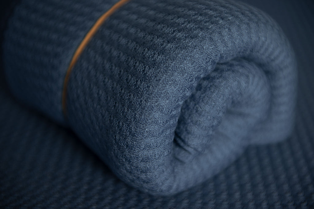 Bean Bag Fabric - Perforated - Denim