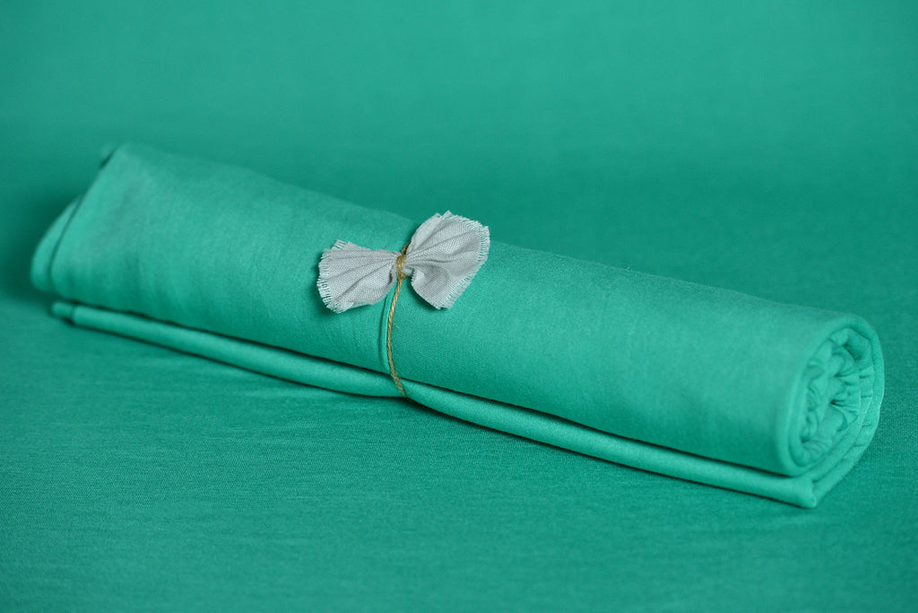 Bean Bag Fabric - Smooth - Deep Aqua-Newborn Photography Props