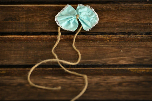 Bow-Tie Headband - Mint Green-Newborn Photography Props