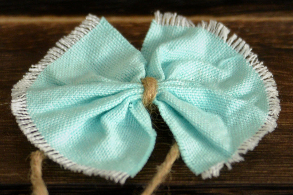 Bow-Tie Headband - Mint Green-Newborn Photography Props