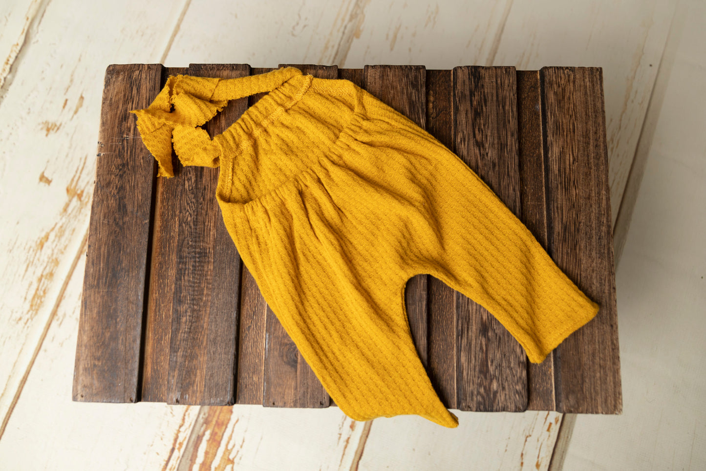 Adjustable Overall with Pocket - Perforated - Mustard