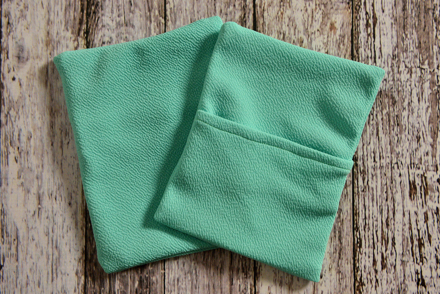 Cover for Mini Pillow - Textured - Mint-Newborn Photography Props