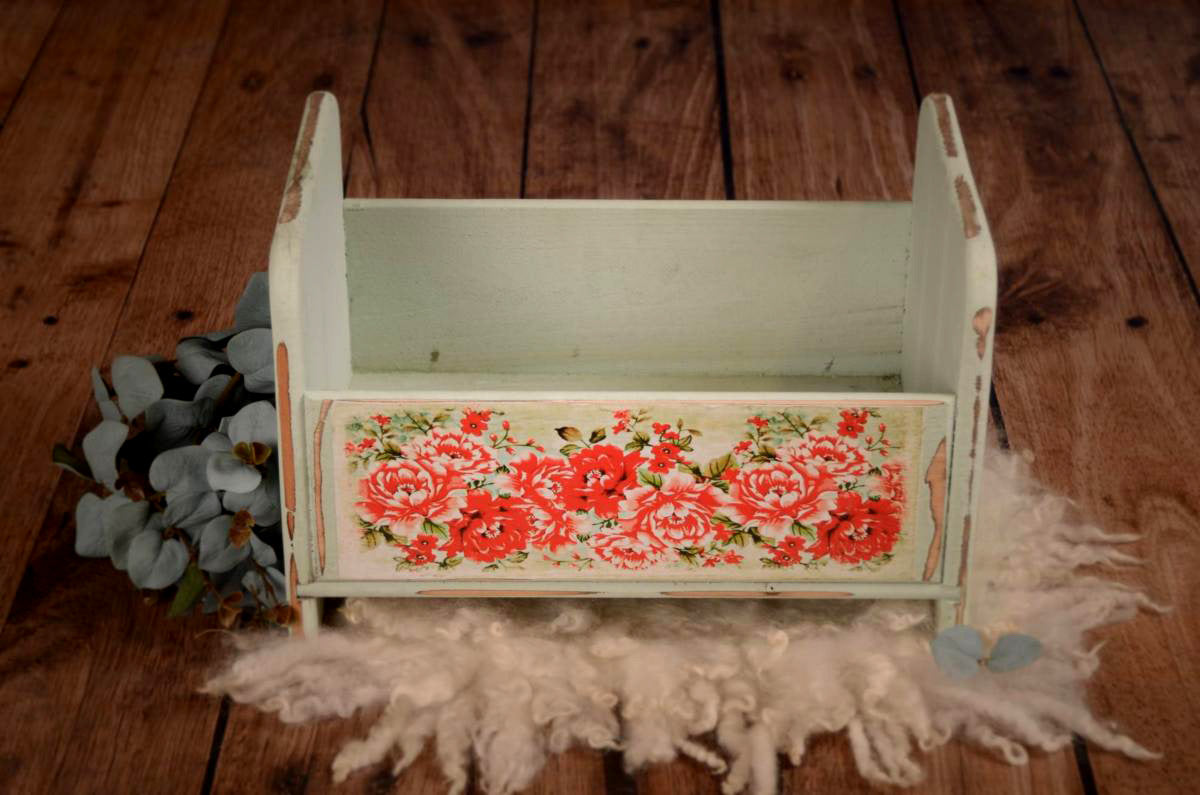 vintage bed for baby photography prop