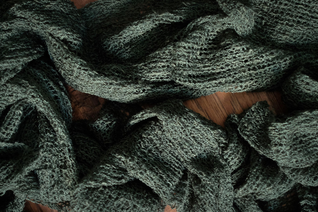 Stretch Knit Baby Wrap - Dark Green-Newborn Photography Props
