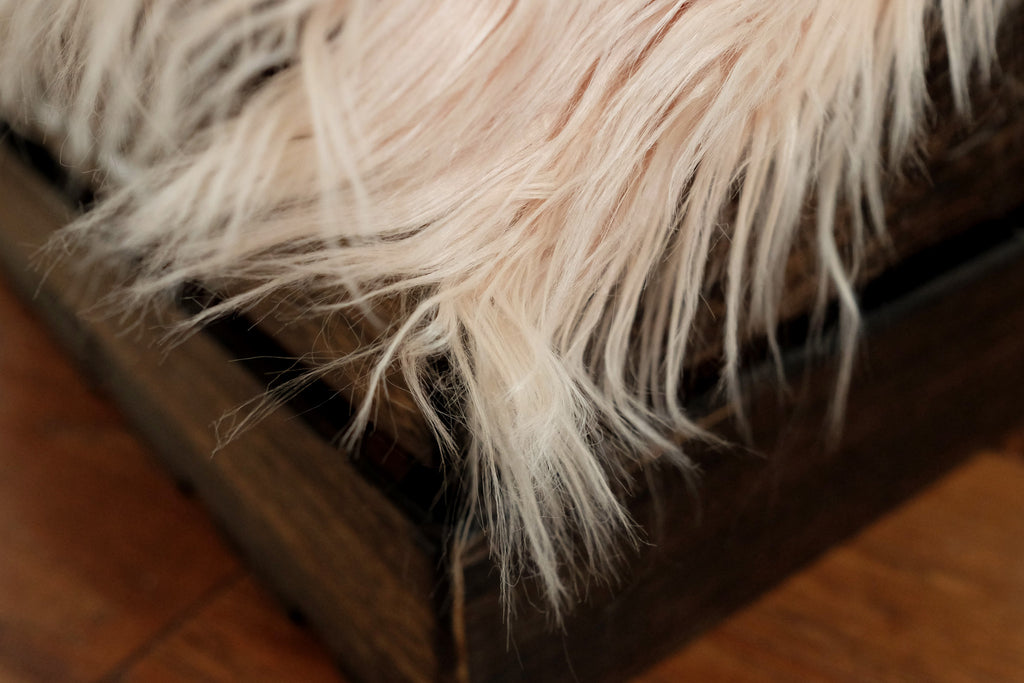 Faux Fur - Peachpuff-Newborn Photography Props