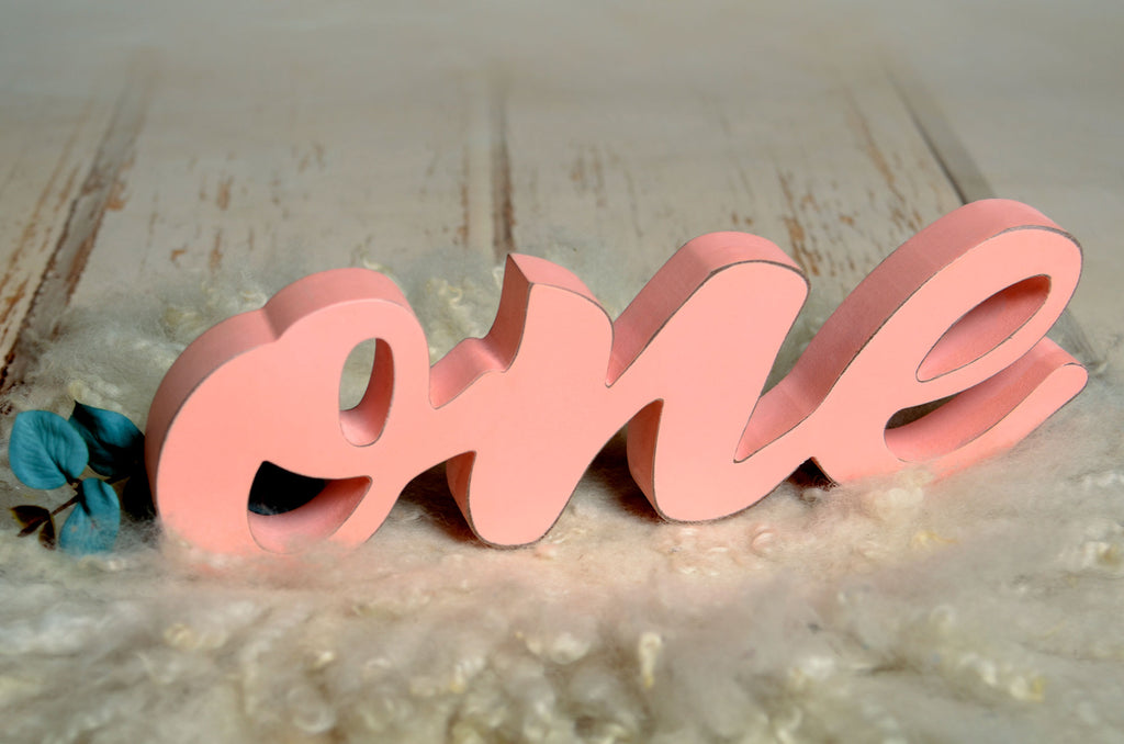 Wooden One - Script - Pink