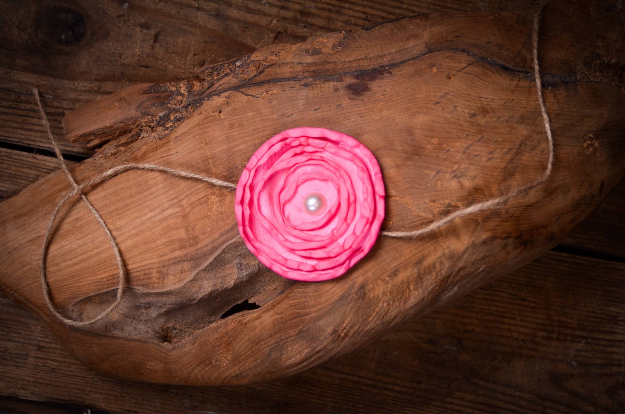 Satin Flower Headband - Rose-Newborn Photography Props