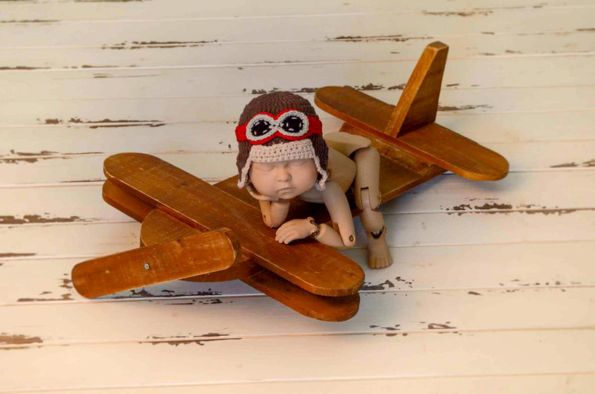 Aviator Wool Hat-Newborn Photography Props