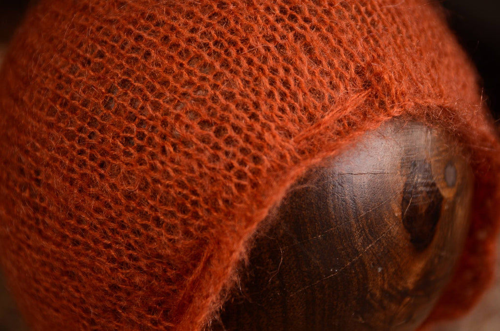 Adjustable Pointy Mohair Bonnet - Vermeil-Newborn Photography Props
