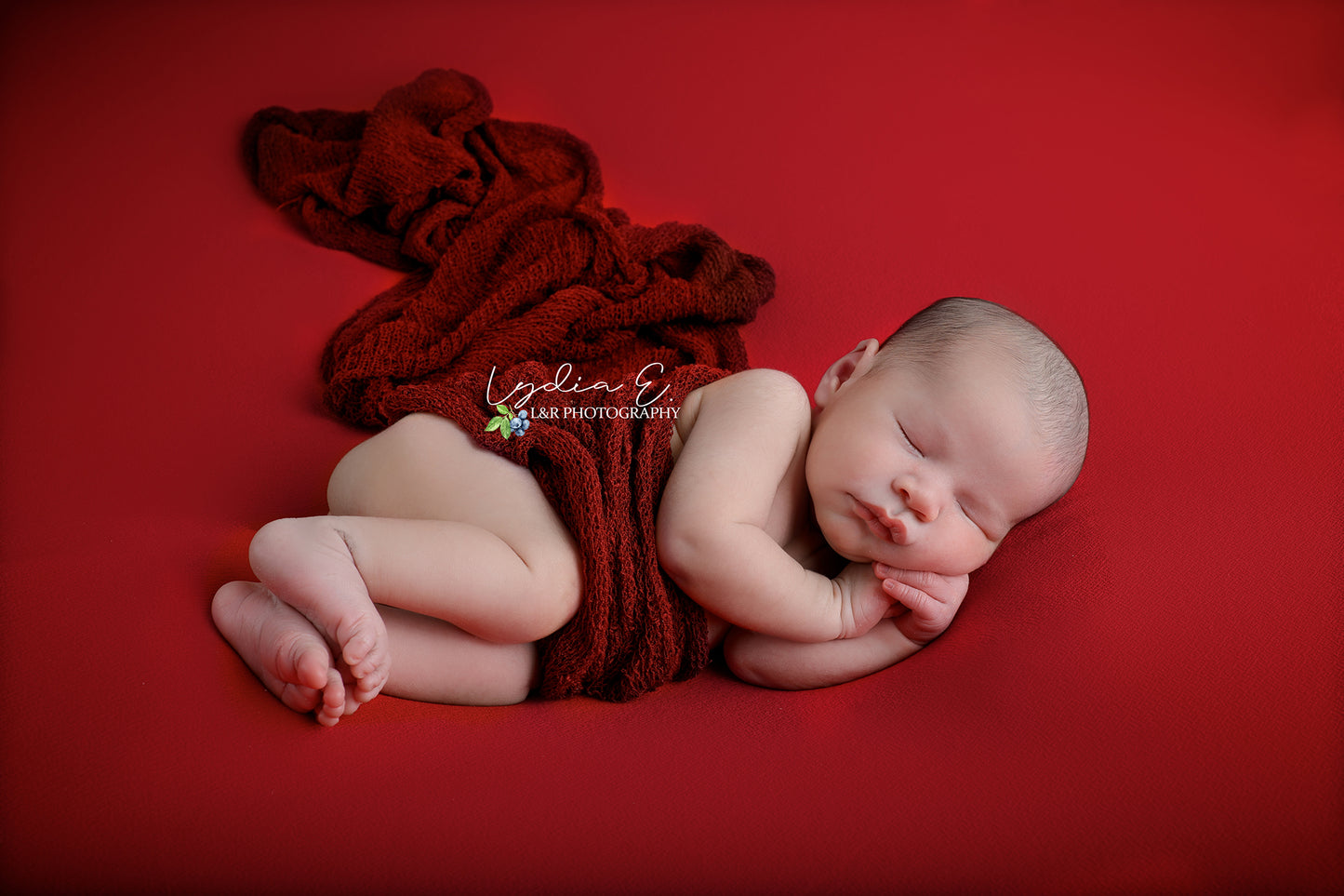 Stretch Knit Baby Wrap - Plum-Newborn Photography Props