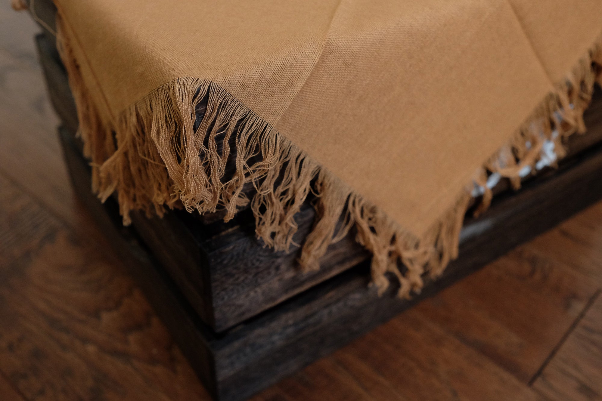 Linen Blanket - Brown-Newborn Photography Props
