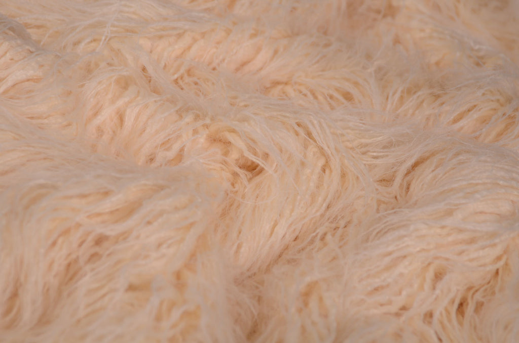 Mongolian Faux Fur - Beige-Newborn Photography Props