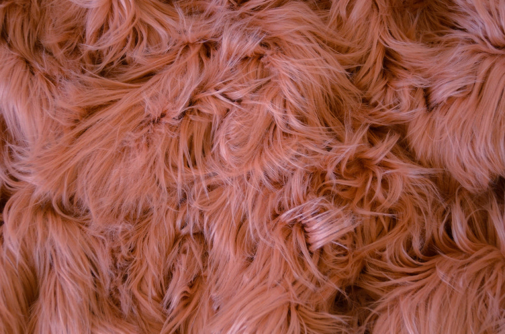 Faux Fur - Salmon-Newborn Photography Props
