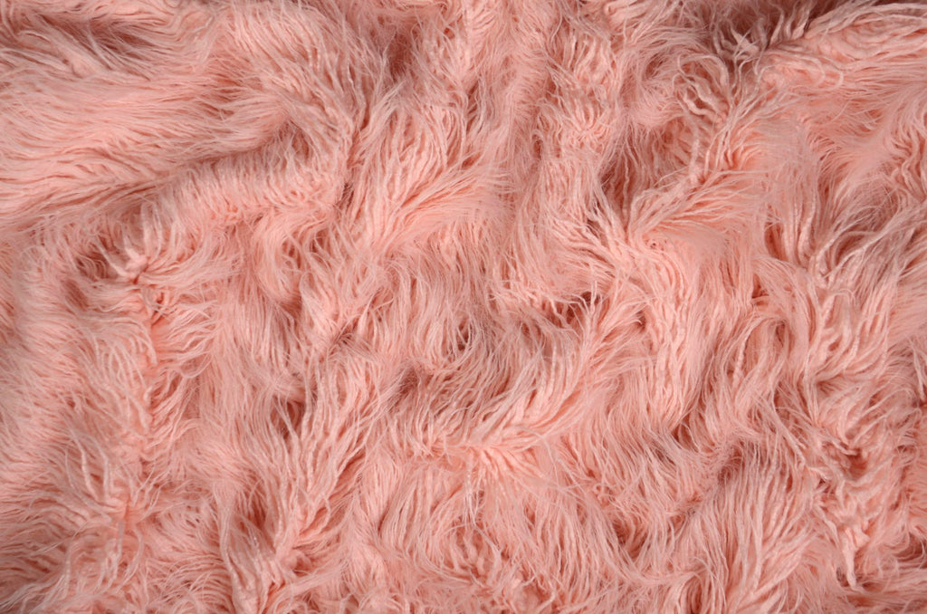 Mongolian Faux Fur - Pink-Newborn Photography Props