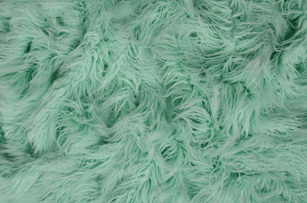 Mongolian Faux Fur - Aqua-Newborn Photography Props