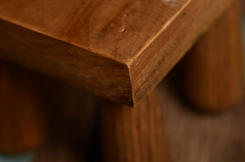 Rustic Square End Table - Brown