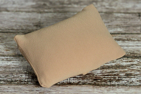 Mini Pillow with Cover - Textured - Khaki-Newborn Photography Props