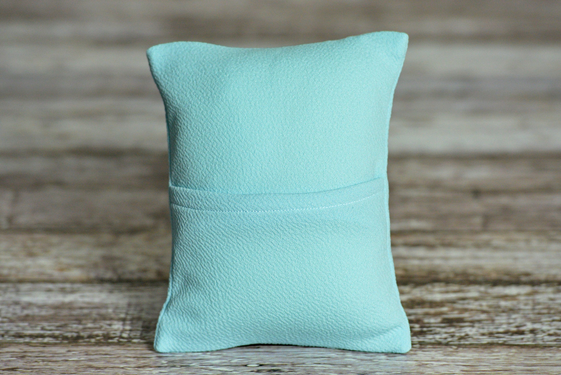 Mini Pillow with Cover - Textured - Light Blue-Newborn Photography Props