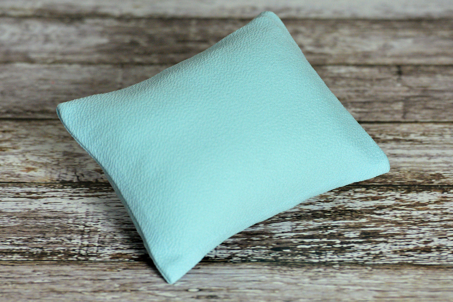 Mini Pillow with Cover - Textured - Light Blue-Newborn Photography Props