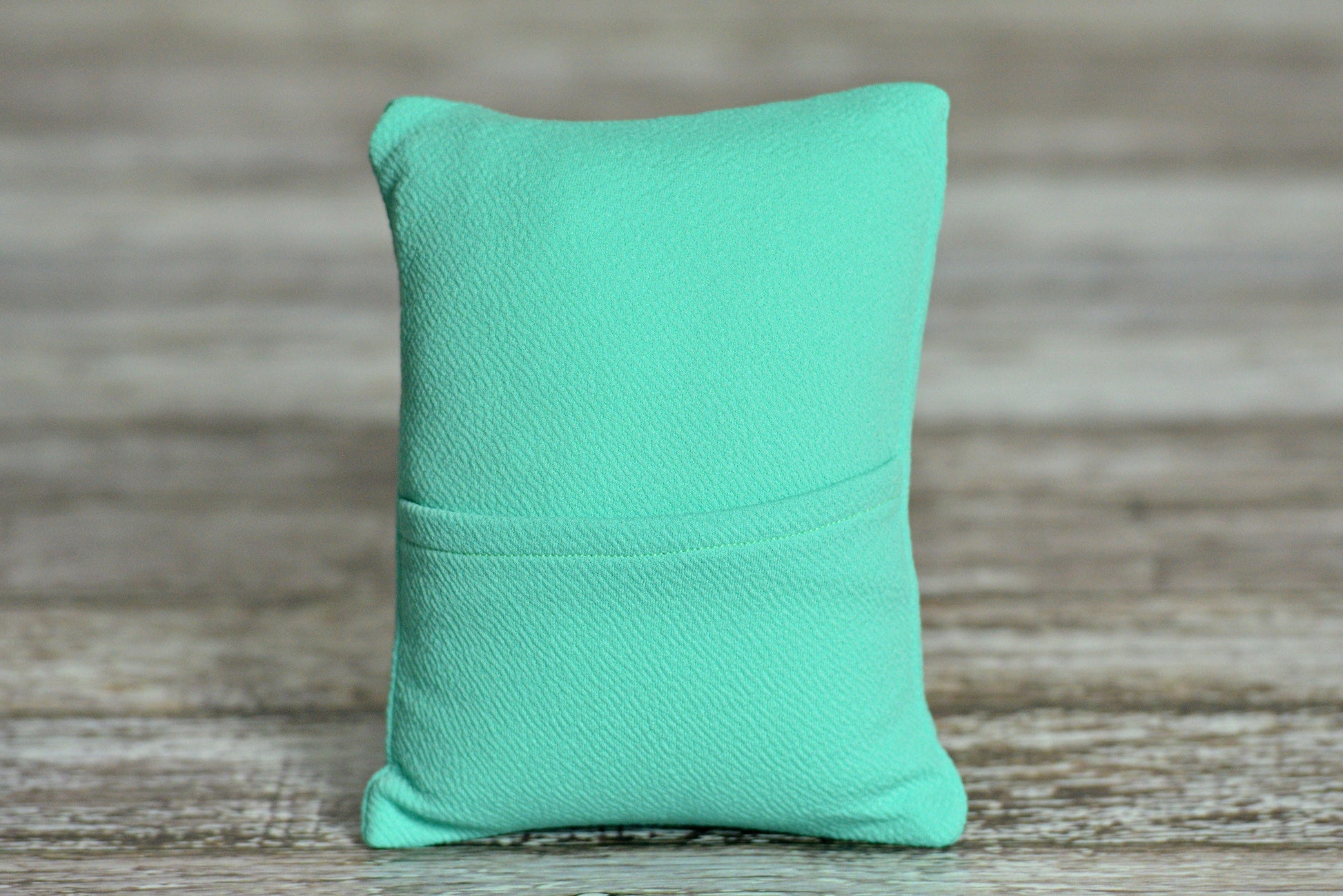 Mini Pillow with Cover - Textured - Mint-Newborn Photography Props