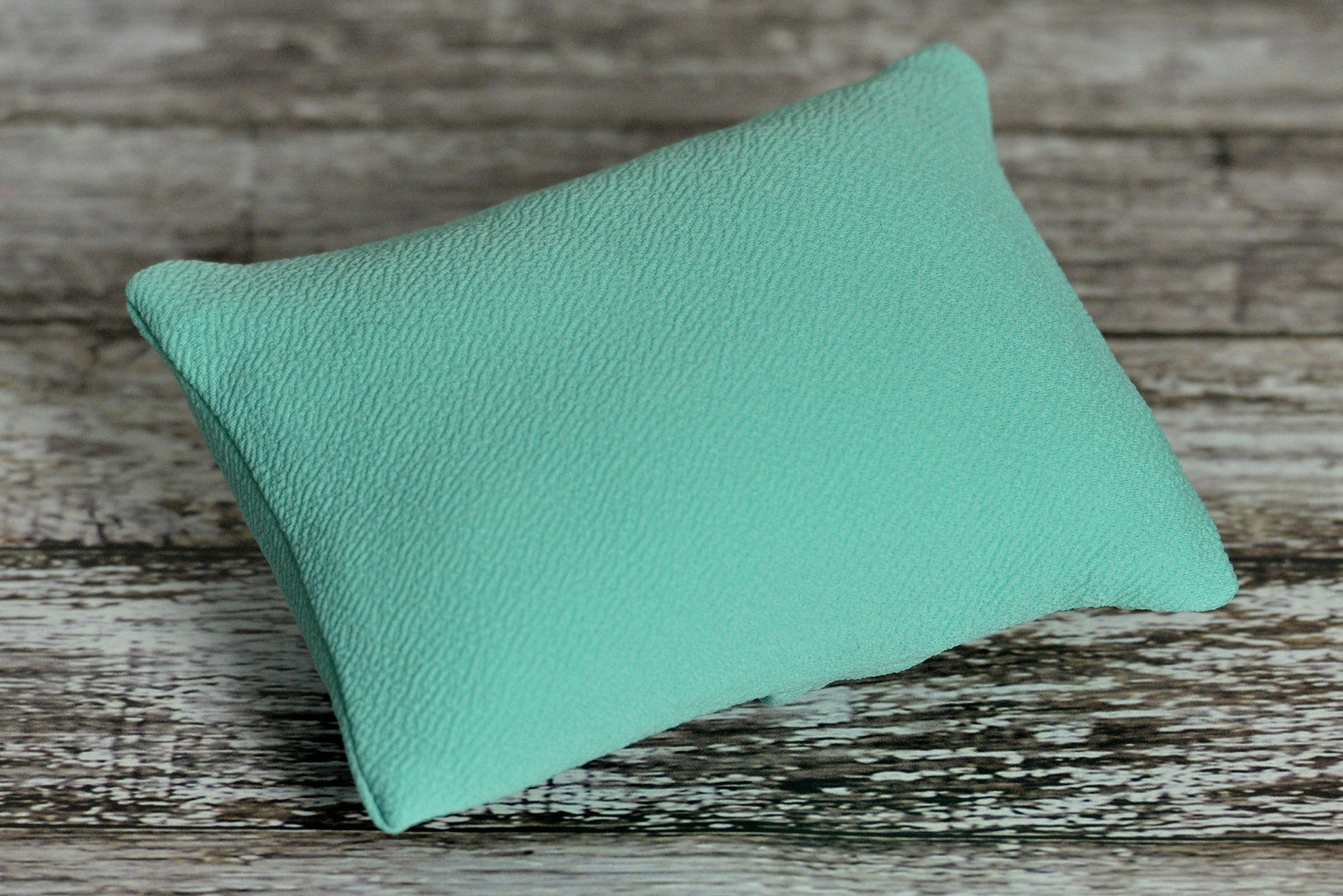 Matching Mini Pillow with Cover AND Bean Bag Fabric - Textured - Mint-Newborn Photography Props