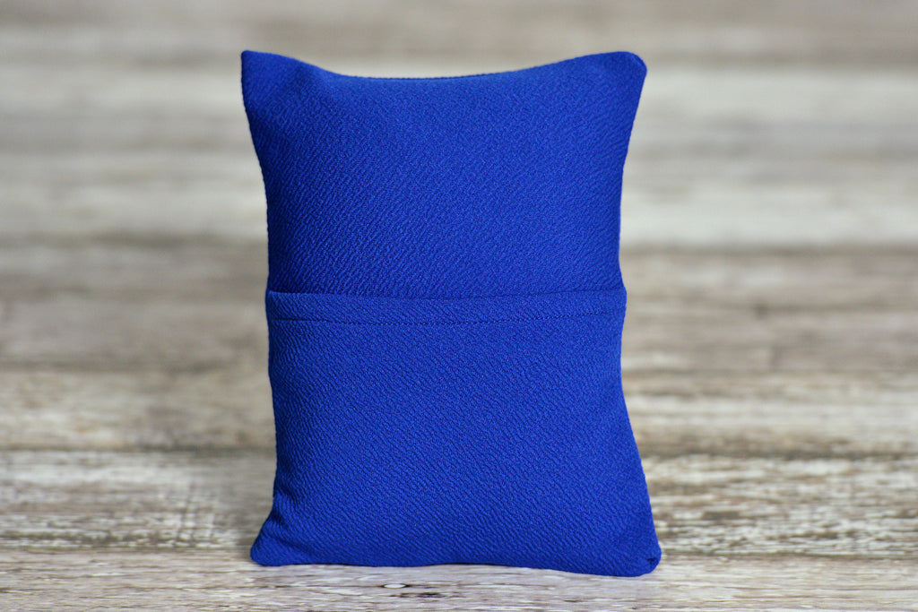 Matching Mini Pillow with Cover AND Bean Bag Fabric - Textured - New Navy-Newborn Photography Props