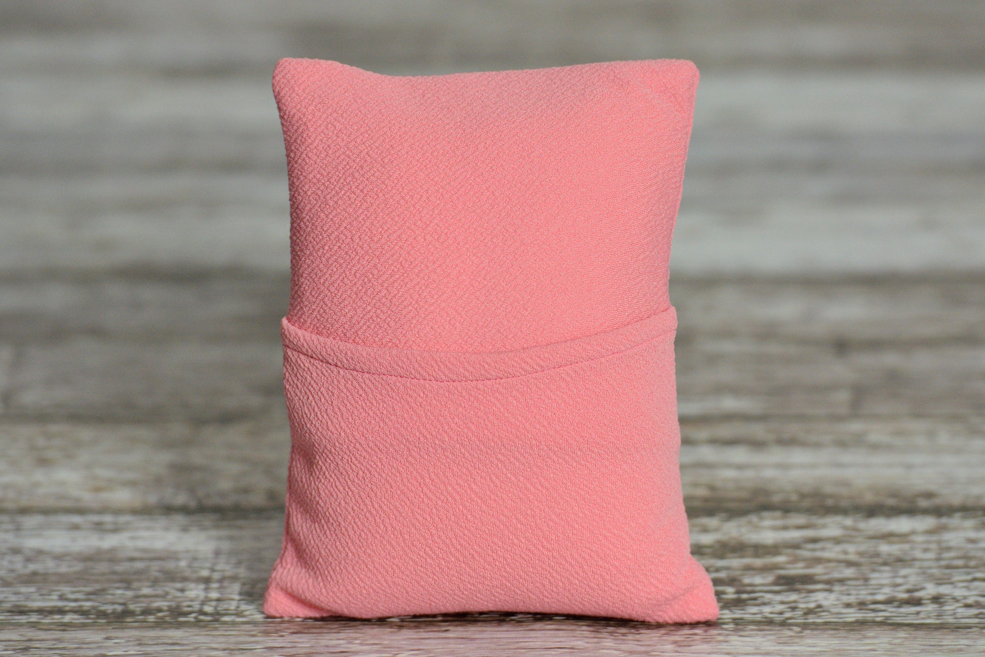 Matching Mini Pillow with Cover AND Bean Bag Fabric - Textured - Rose-Newborn Photography Props
