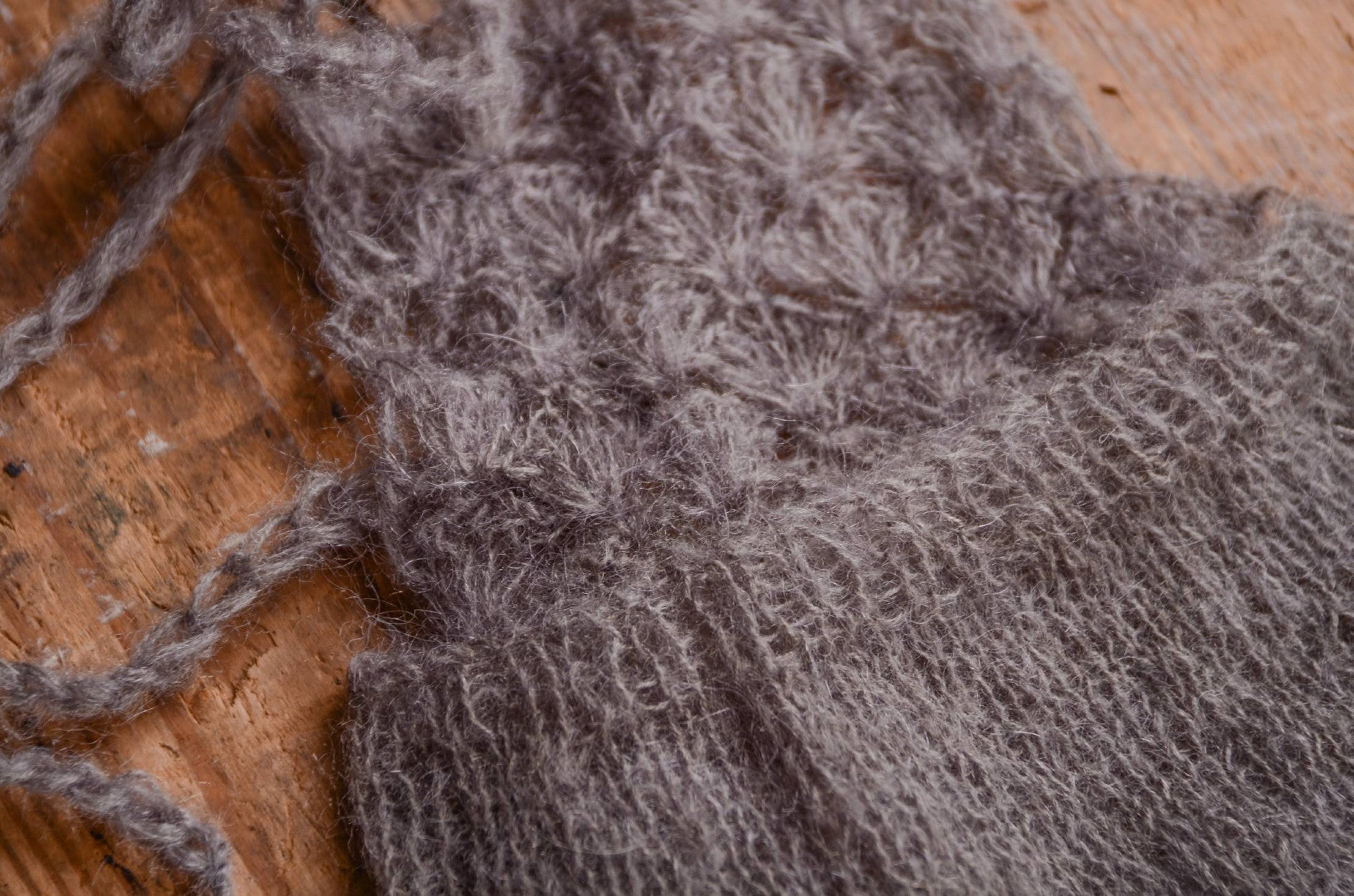 Mohair Overall - Gray-Newborn Photography Props