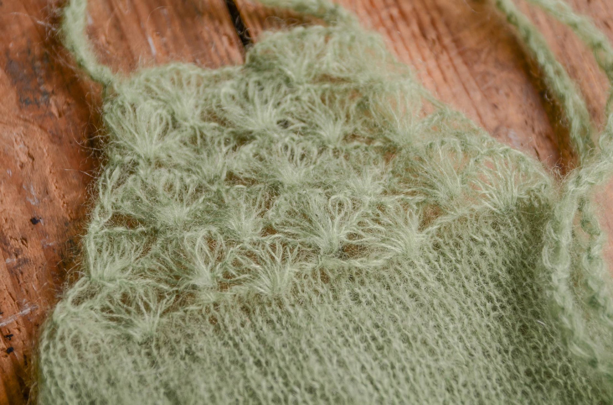 Mohair Overall - Sage-Newborn Photography Props