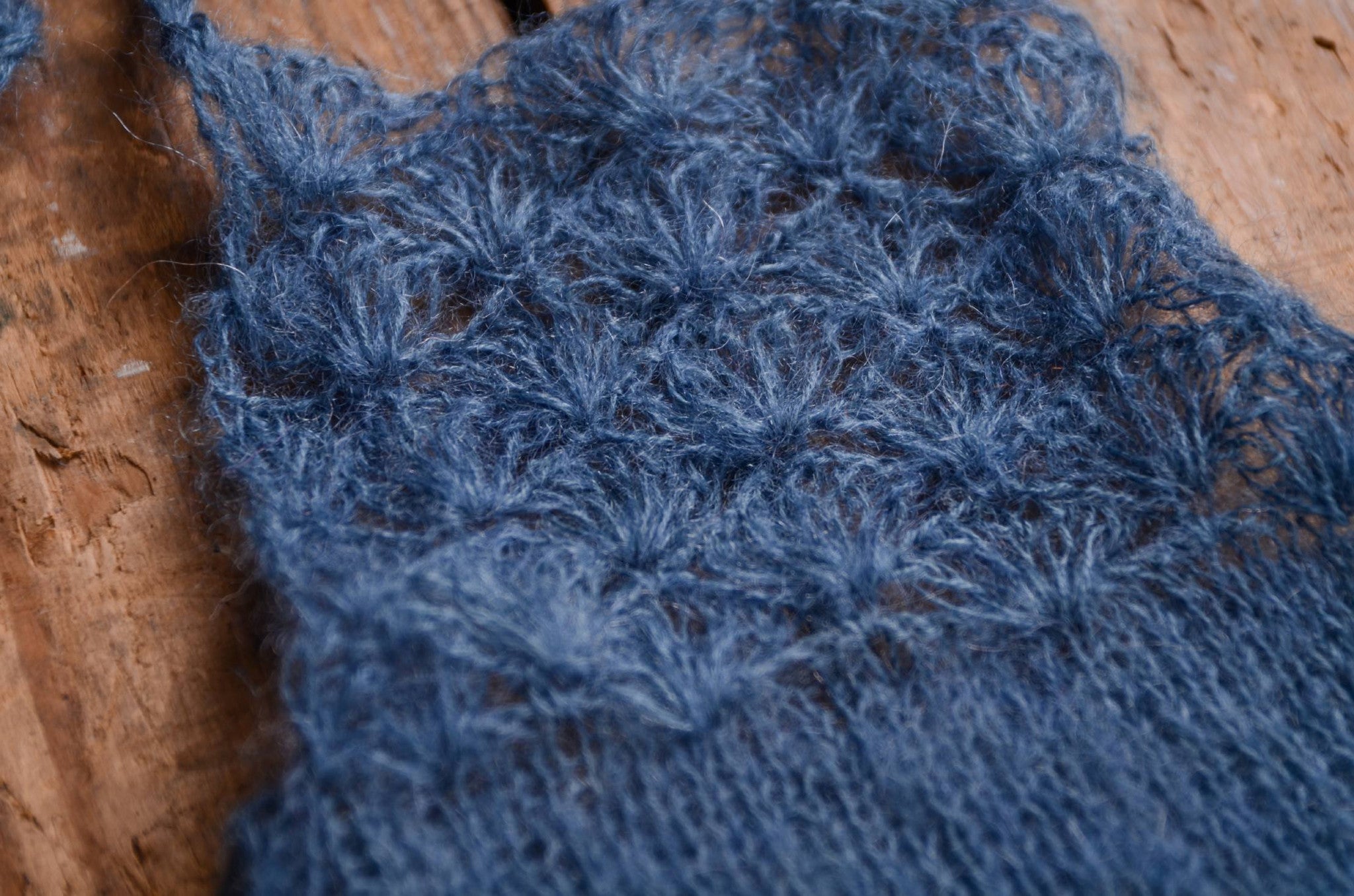 Mohair Romper - Steel Blue-Newborn Photography Props