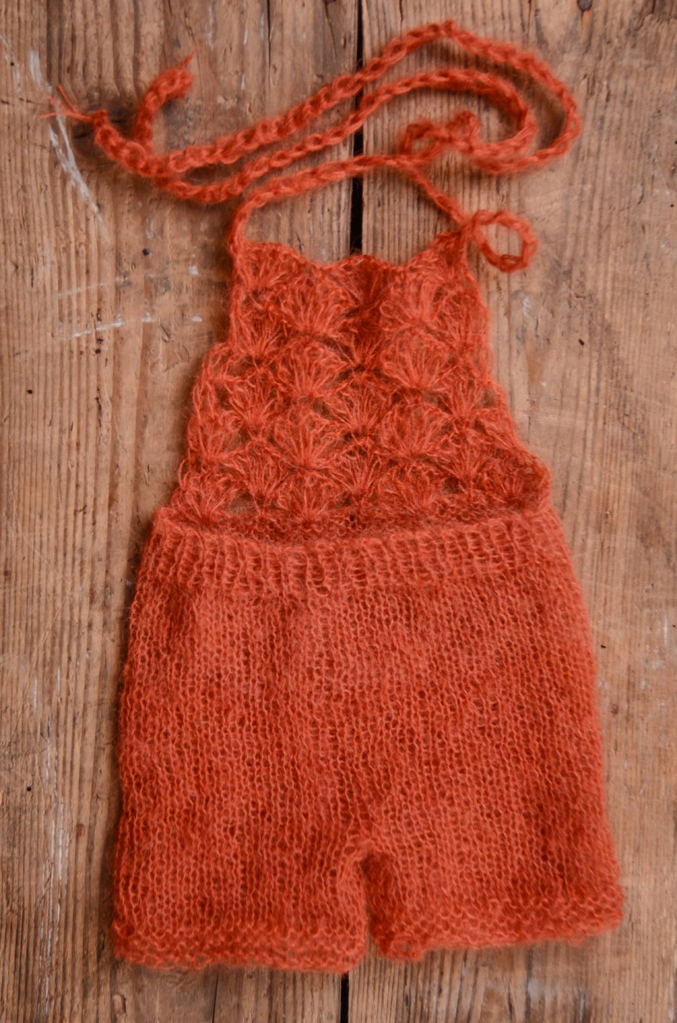 Mohair Romper - Vermeil-Newborn Photography Props